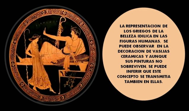 belleza idilica griega en vasijas de ceramica