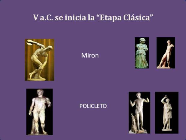 Artistas Broncistas del Clasico Miron y Policleto