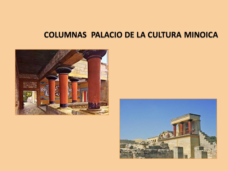 Columnas del Palacio de Knossos. Minoan Art