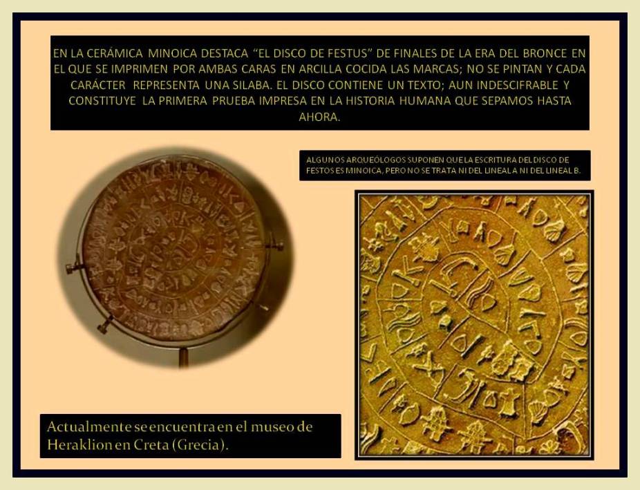 Disco de Festus. Cultura Minoica