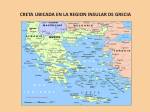 Mapa de Creta, Grecia y region del&nbsp;Peloponesio