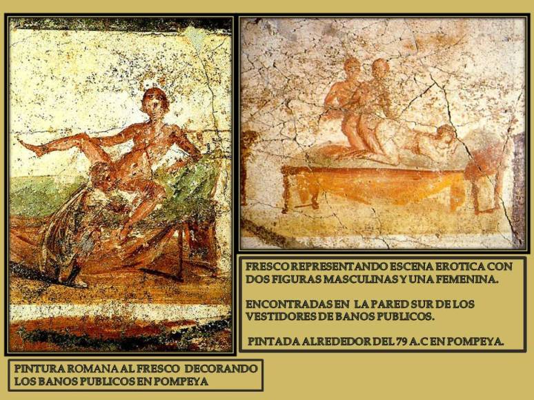 pintura erotica en banos publicos romanos