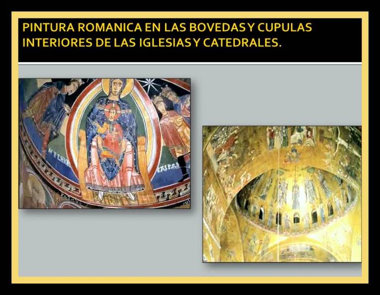 pintura romanica en bovedas y cupulas