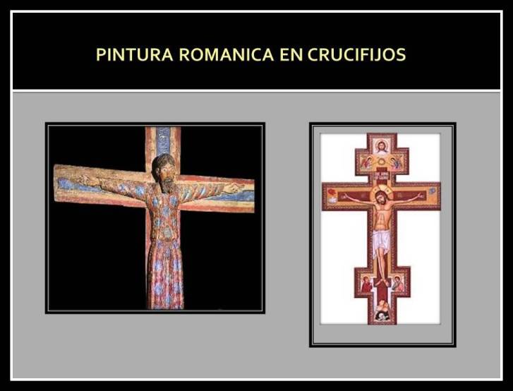 PINTURA ROMANICA EN CRICIFIJOS