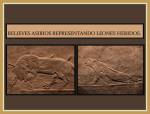 Relieves asirios con leones&nbsp;heridos