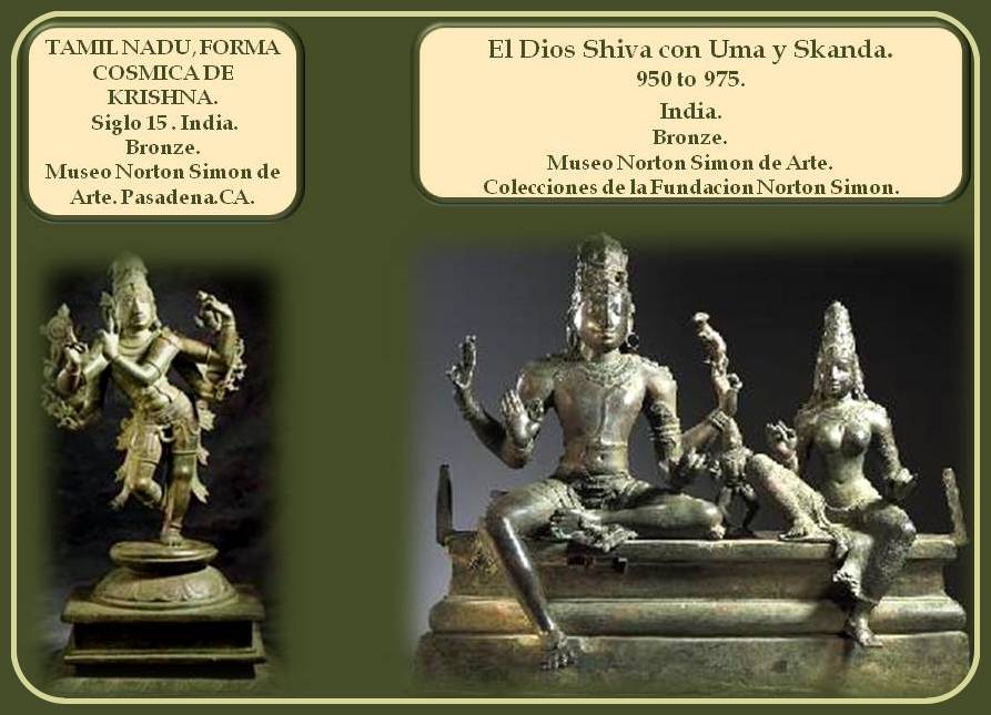 Representacion escultorica de divinidades en La India