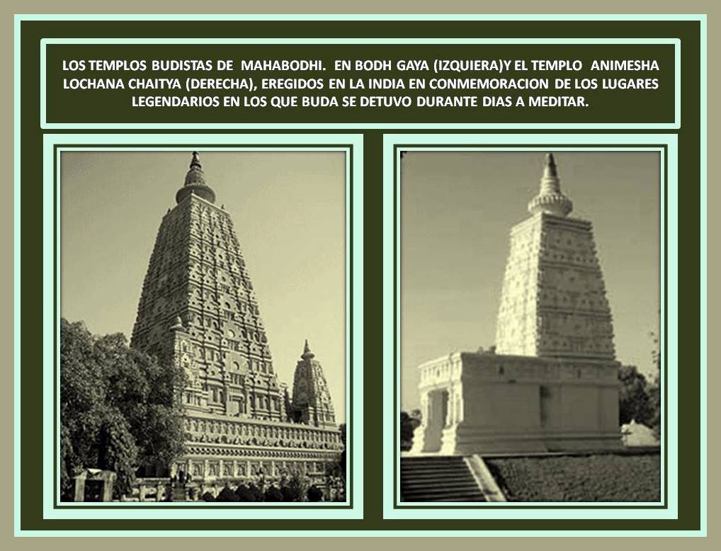 Templos Budistas conmemorativos.