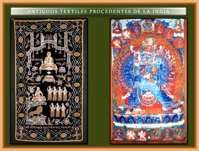 Textiles de la India.