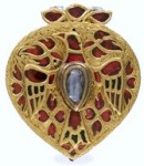 Mughal pendant. Gold, rubi and&nbsp;diamont