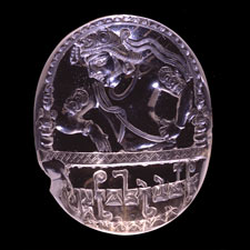 Sello elaborado en Cristal de Roca que pertenecio al rey Avrighsa. India.