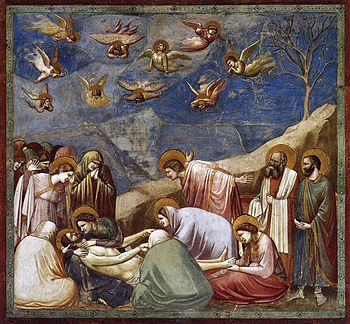 Lamentacion de Cristo. Giotto de Bondone. Capilla Scrovegni. The Mourning of Christ)