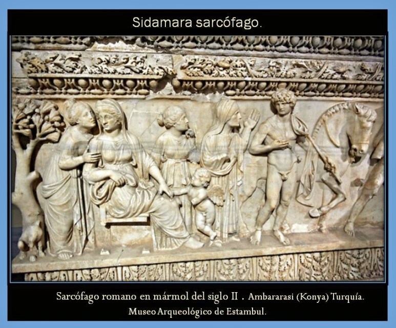 Lado del relieve. Sarcofago de Sidamara