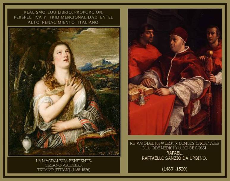 Alto Renacimiento italiano. La Magdalena Penitente. Tiziano.