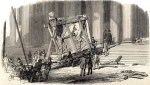 Reception of Nineveh sculptures at the British Museum, The Illustrated London News 1852, p. 184. Etching and engraving.