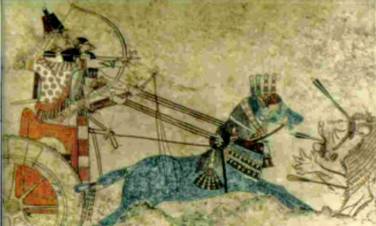 Pintura Asiria del Palacio Til- Barbil