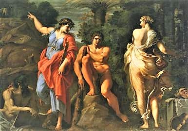 La opcion de Hercules. Annibale-carracci
