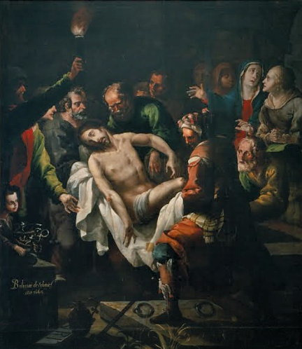 "Entierro de Cristo". Baltazar Echave Rioja.