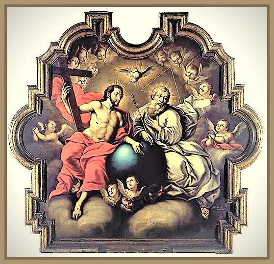 La Santisima Trinidad. Jose Nicolas de Escalera. Pintor Cubano.