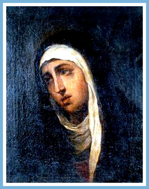 "La Virgen". por Jose Nicolas de Escalera. pintor cubano.