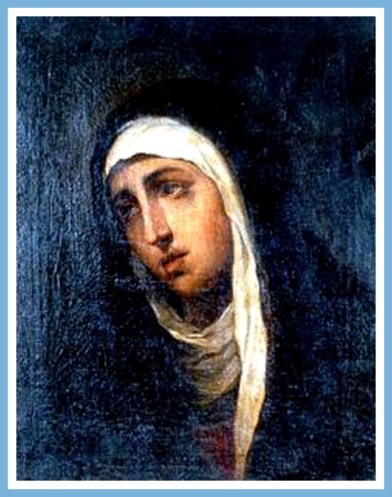 "La Virgen". por Jose Nicolas de Escalera. pintor cubano.