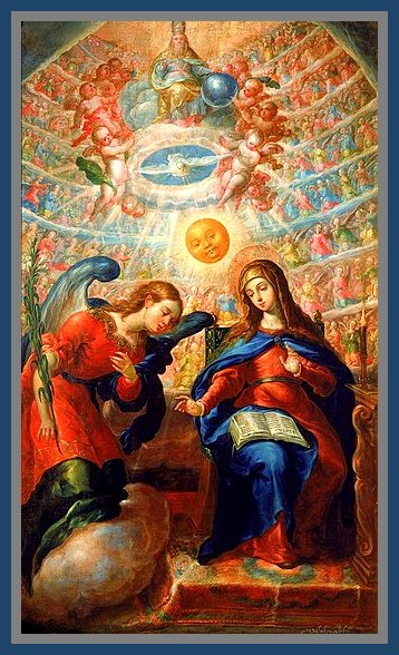 "La Anunciacion". Cristobal de Villalpando.