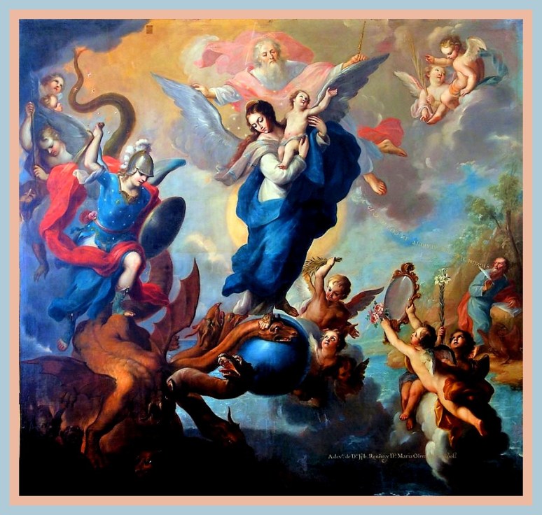"La Virgen del Apocalipse"Miguel Cabrera. 1760