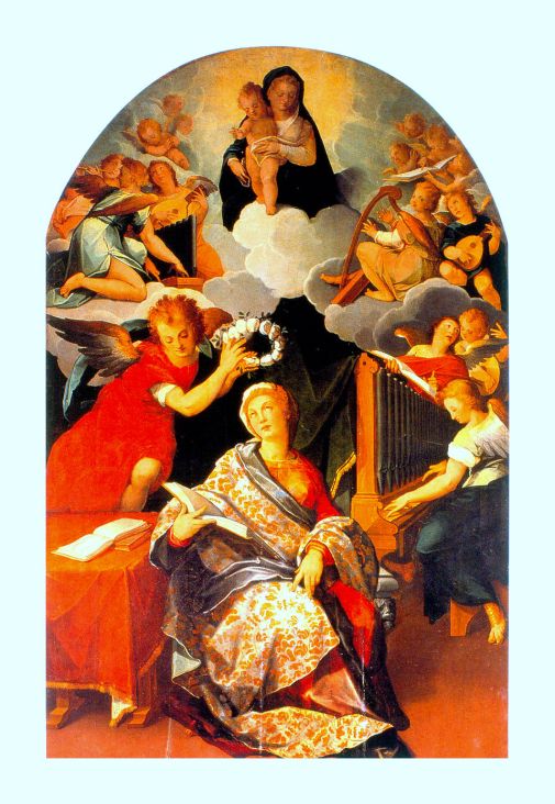 "Santa Cecilia". Andres de La Concha.